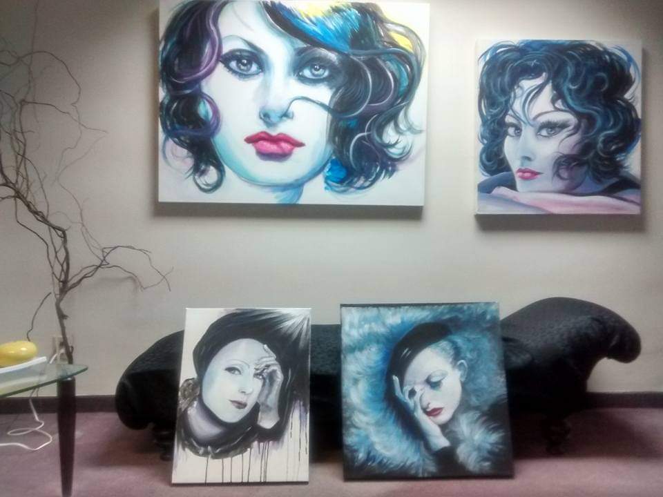 4 portraits en peinture